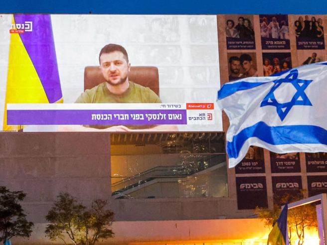 Il discorso di Zelensky ad Israele. Il discorso di Zelensky ad Israele.
